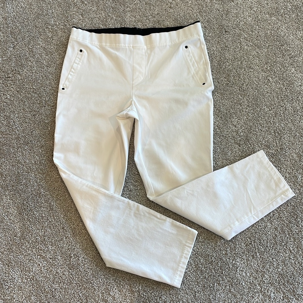 White Cropped Jeggings
